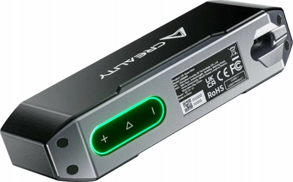 Skaner 3D Creality CR-Scan Otter, saktësi 0.02 mm, skanim me ngjyra 24-bit, USB-C, i zi