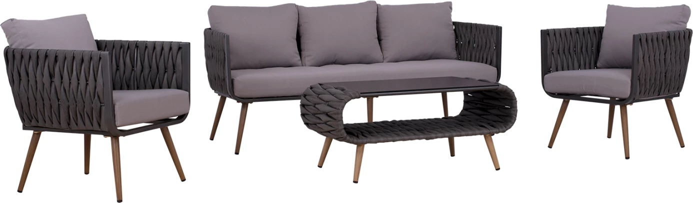 Set ulëse për kopsht FH5282.11, 4 pjesë, hiri