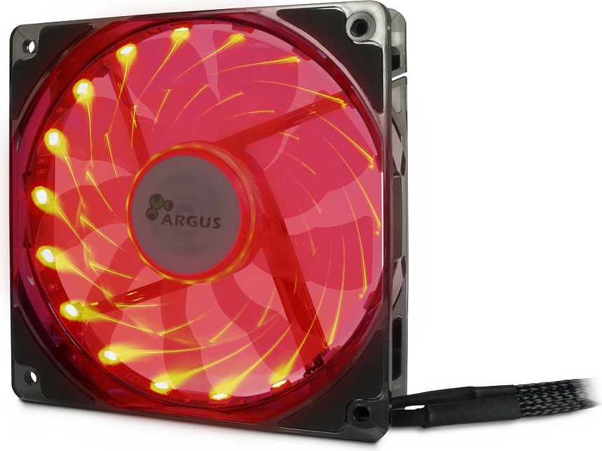 Ventilator për kasë Inter-Tech Argus L-12025 Aura, 120mm, RGB, i zi