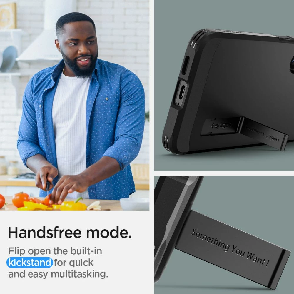 Mbështjellës Spigen Tough Armor për Samsung Galaxy S24, i zi