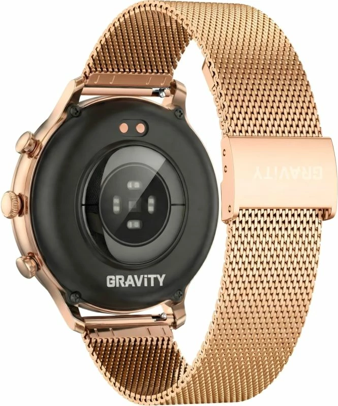 Smartwatch Gravity GT5-6 për femra, rrip dhe byzylyk rose gold