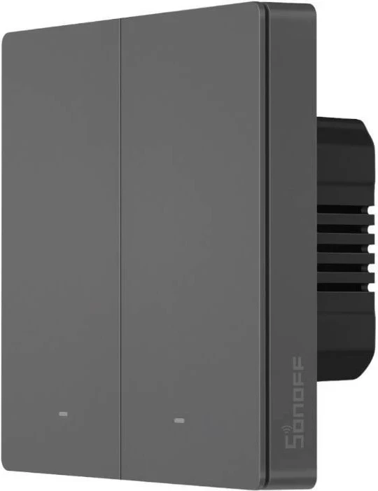 Switch Sonoff M5 2C, WiFi, 2-kanalësh, ngjyrë gri