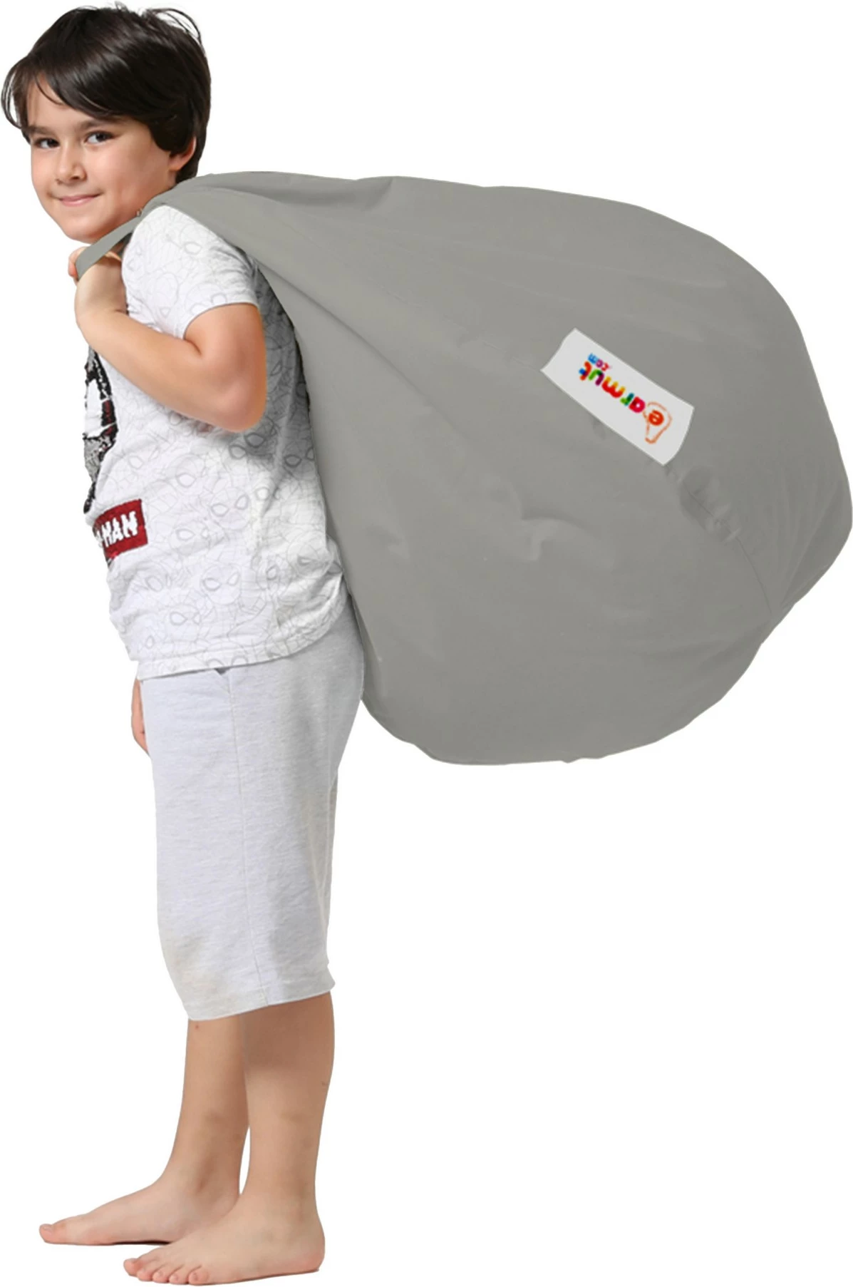 Qese ulëse për fëmijë për kopsht, ngjyrë fume, Atelier del Sofa, Premium Kids