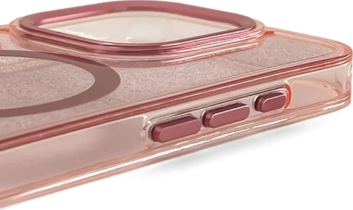 Mbështjellës Hurtel Glitter Case me MagSafe për Samsung Galaxy A36 5G, Rozë