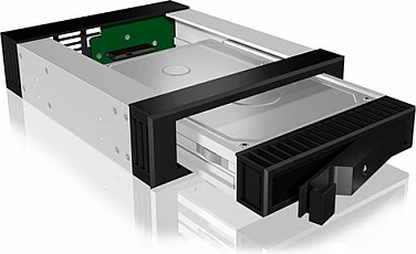 Sirtar HDD ICY BOX IB-129SSK-B, 2.5/3.5", hot-swap, SAS/SATA, alumin/zi