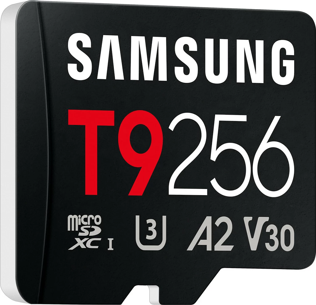 Kartelë memorie microSD Samsung T9 256GB, UHS-I U3 V30 A2, 200MB/s, e zezë
