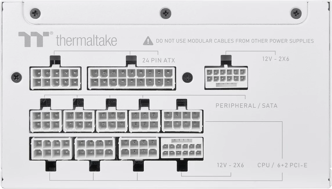 Furnizues energjie Thermaltake Toughpower GT Snow 1200W, ATX 3.1, 80 Plus Gold, i bardhë