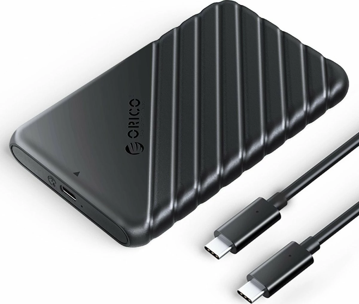 Kasë ekstern për HDD/SSD 2.5" Orico 25PW1C-C3-BK-EP, USB-C 3.2 Gen 1, SATA III, 6Gbps, e zezë