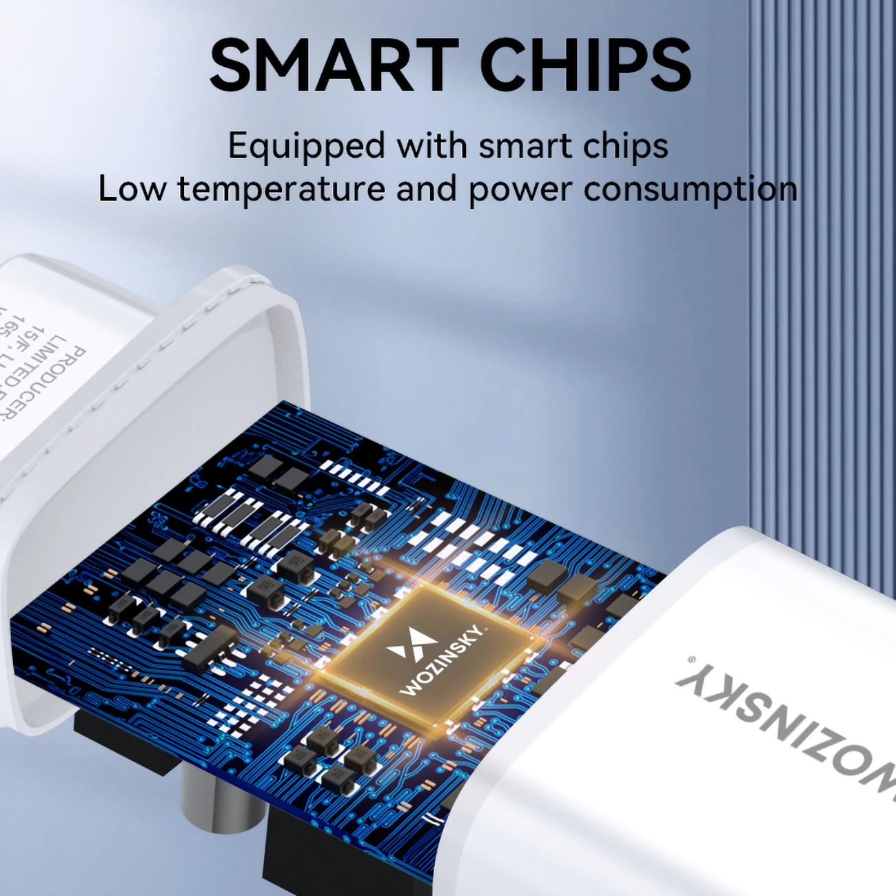 Karikues muri Wozinsky CUWCW, 2 x USB-A, 2.4A, i bardhë