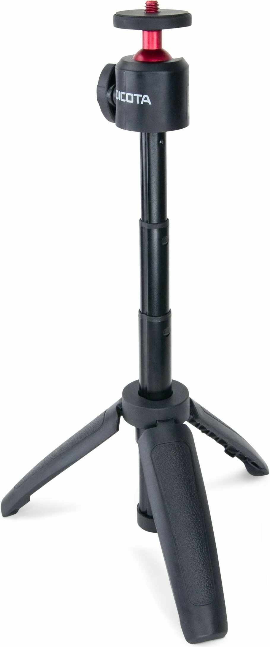 Tripod për webcam Dicota, 3 këmbë, zi/kuqe
