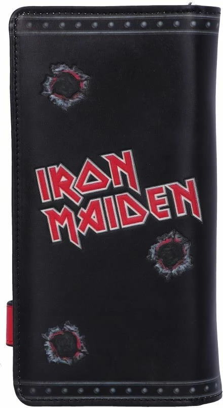 Portofol NEMESIS NOW Iron Maiden "Eddie the Trooper", me ndarje për kartela dhe para, i zi/kuq