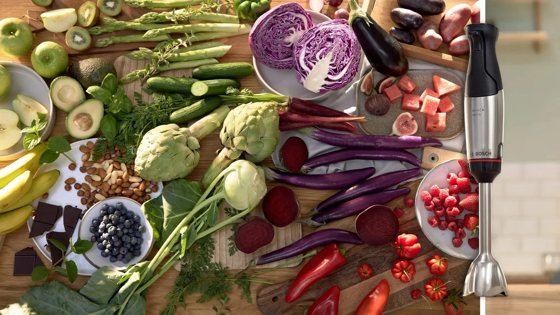 Blender Bosch Serie 6 MSM6M610, 1000 W, Ngjyrë e zezë dhe çelik inox