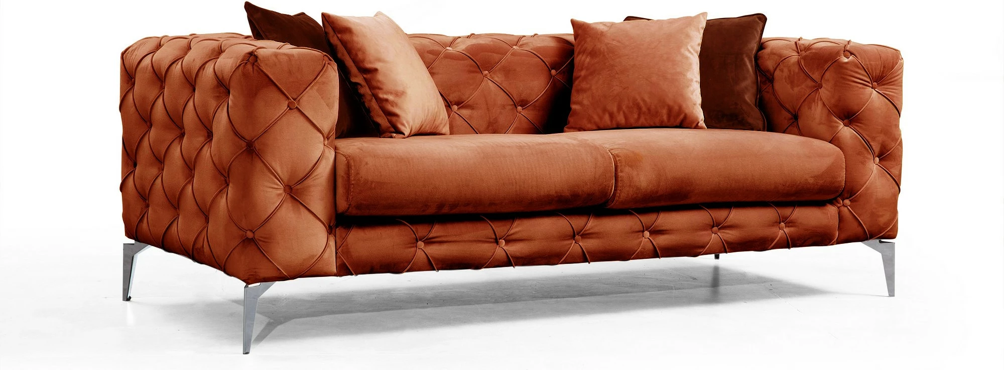 Divan dy ulëshe, ngjyrë portokalli, Atelier del Sofa, Como