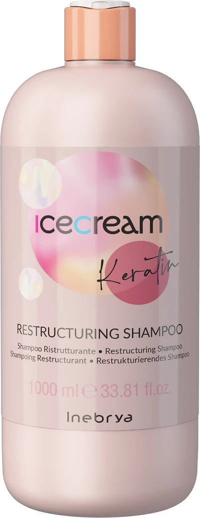 Shampon për femra Inebrya Ice Cream Keratin Restructuring 1000ml