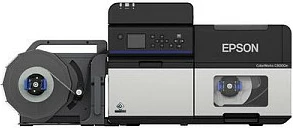 Printer etiketash Epson ColorWorks C8000e, inkjet me ngjyra, 600 x 1200 DPI, 300 mm/s, Ethernet/USB, zi/gri