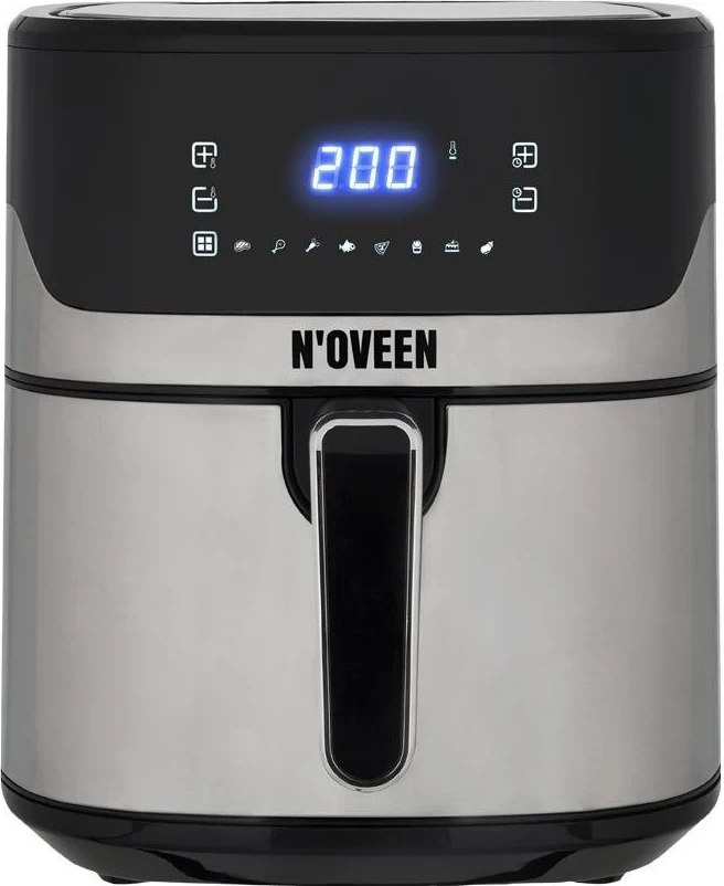 Fryer pa yndyrë N'OVEEN AF550, ngjyrë argjendi e zi