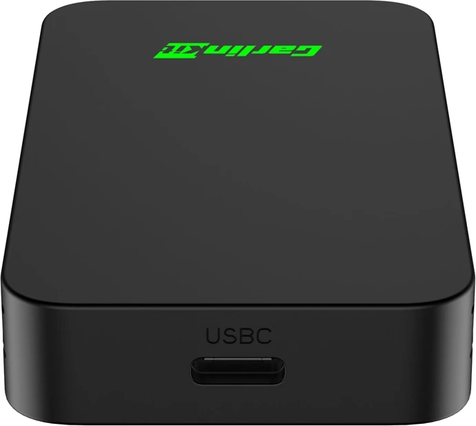 Adapter wireless CarPlay/Android Auto Carlinkit 2AIR-T, Bluetooth 5.2, Wi‑Fi 2.4/5 GHz, USB‑C, set me 2 kabllo USB dhe manual, e zezë