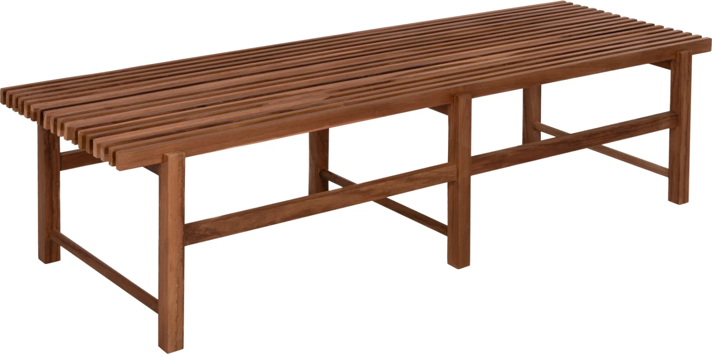 Stol 3-vendësh KRON FH9537 dru tik ngjyrë natyrale 180x56x46H cm