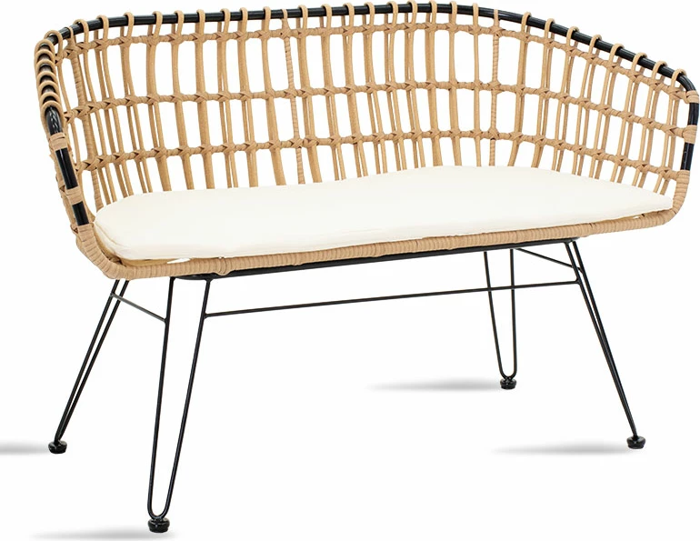 Divan dy vendesh Naoki metalik zi-pe natyral 120x55x79cm