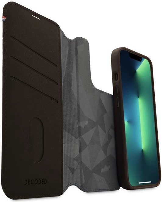 Mbështjellës Decoded Detachable Wallet për iPhone 14 Pro, lëkurë, MagSafe, Kafe