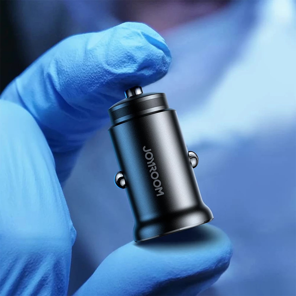 Karikues veture Joyroom JR-CCN06, 2x USB-C, 30W, metal, zi