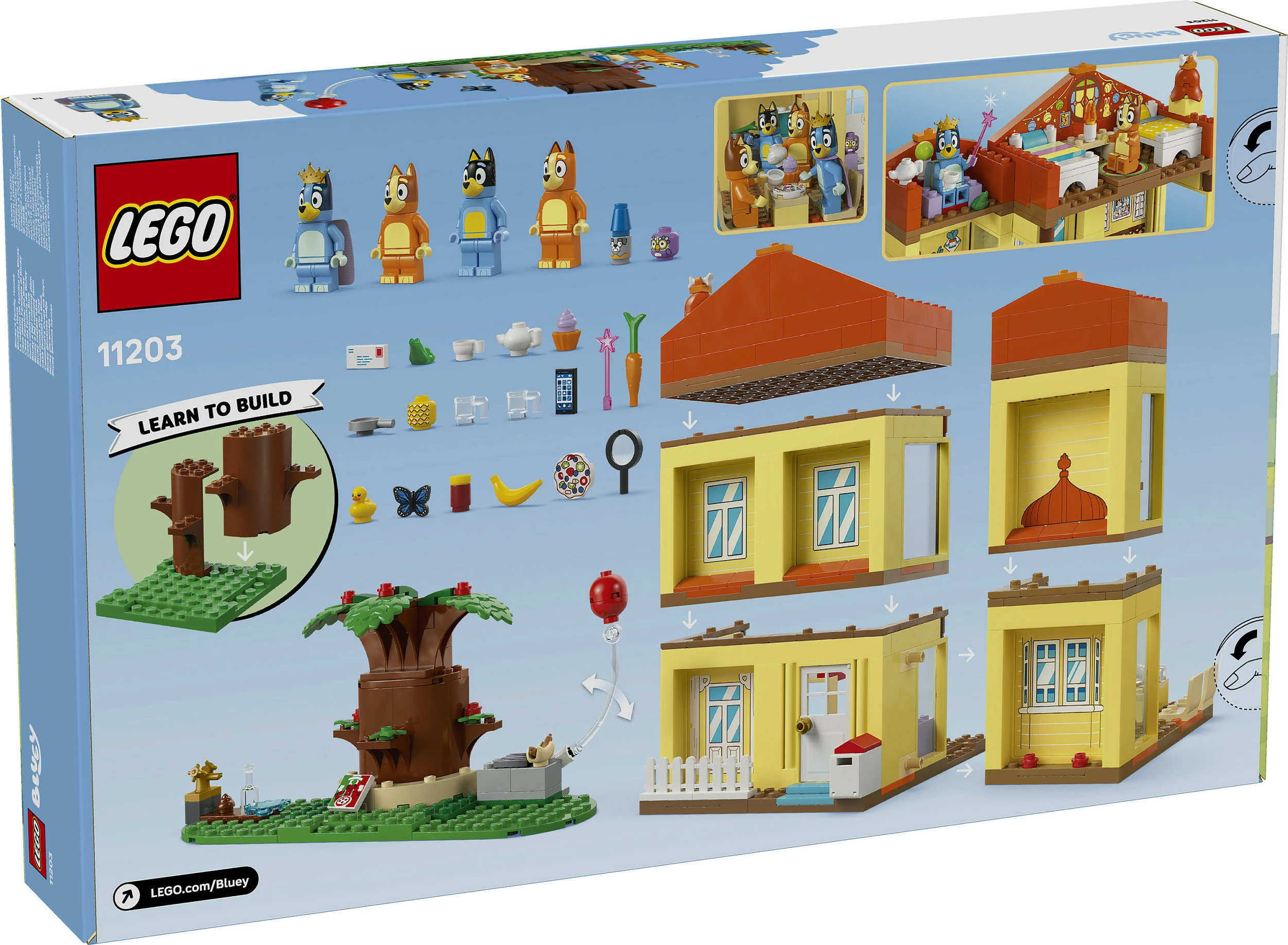 Set ndërtimi LEGO Bluey 11203 Bluey’s Family House, 382 copë, 4+, multikolor