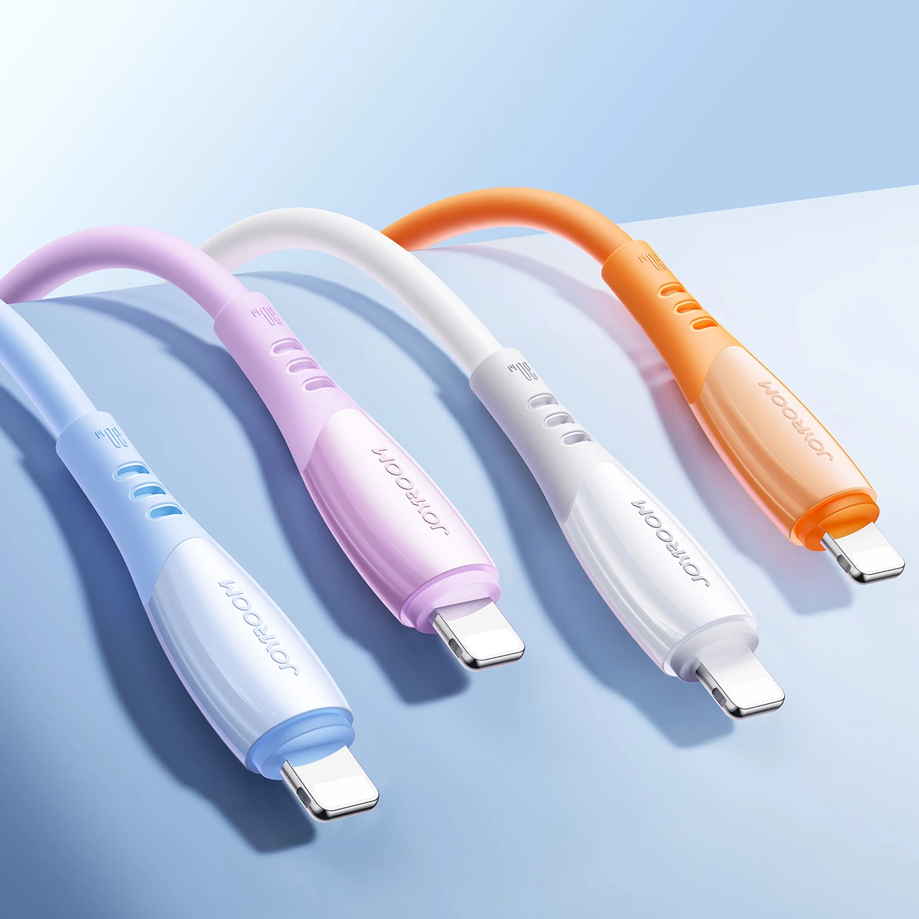 kabllo USB‑C në Lightning Joyroom S-A59 Vibrant Series 30W 1.2m, kaltër