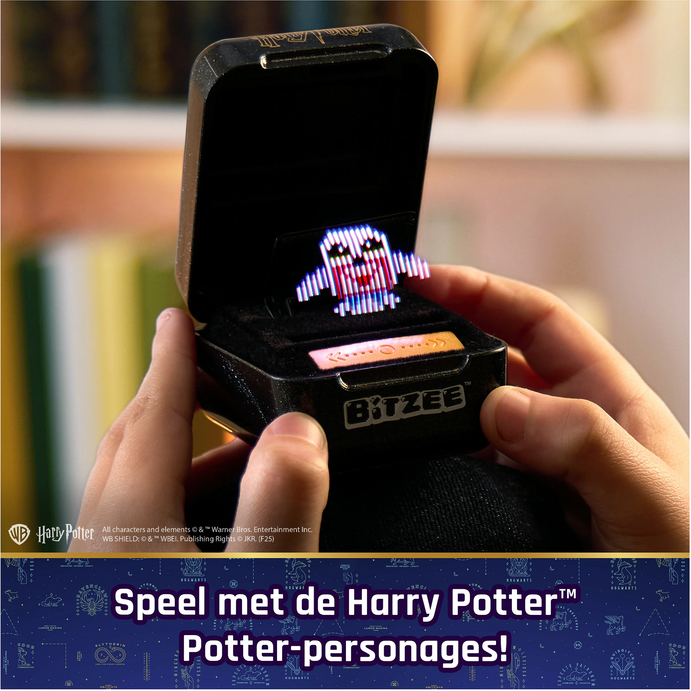 Lodër interaktive Bitzee SPIN MASTER Harry Potter, 20 personazhe, me zë, e zezë