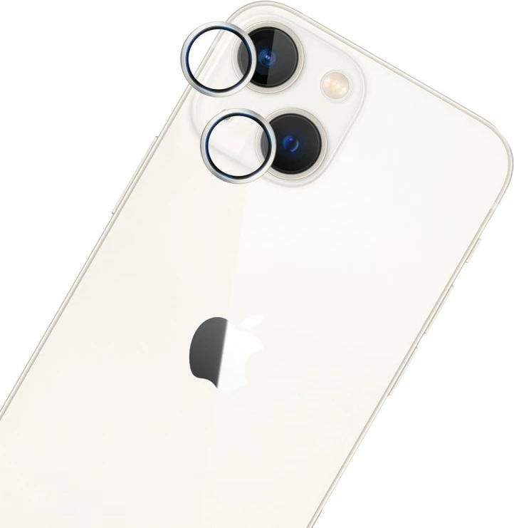 Mbrojtës xhami për kamerë 3mk Protection HARDY Pro për iPhone 13 Mini/13, argjendtë