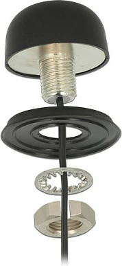 Antenë Navilock Multiband GPS/GSM/UMTS/LTE, SMA, 2x2m RG-174, montim në kulm, e zezë