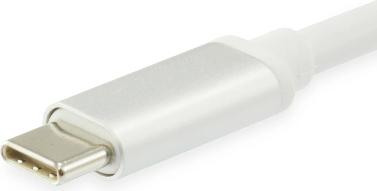 Adapter rrjeti LevelOne Gigabit USB-C, i lidhur, USB Type-C, Ethernet, 1000 Mbit/s, argjendtë, bardhë