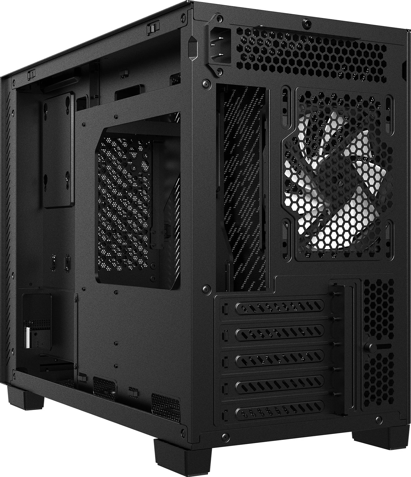 Kasë XPG VALOR AIR NANO, Midi Tower, micro ATX/Mini-ITX, USB-C, e zezë