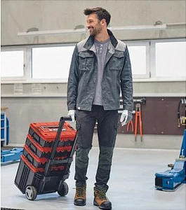Kuti veglash me rrota Einhell E-Case Tower, 1x L + 2x S, e zezë/kuqe