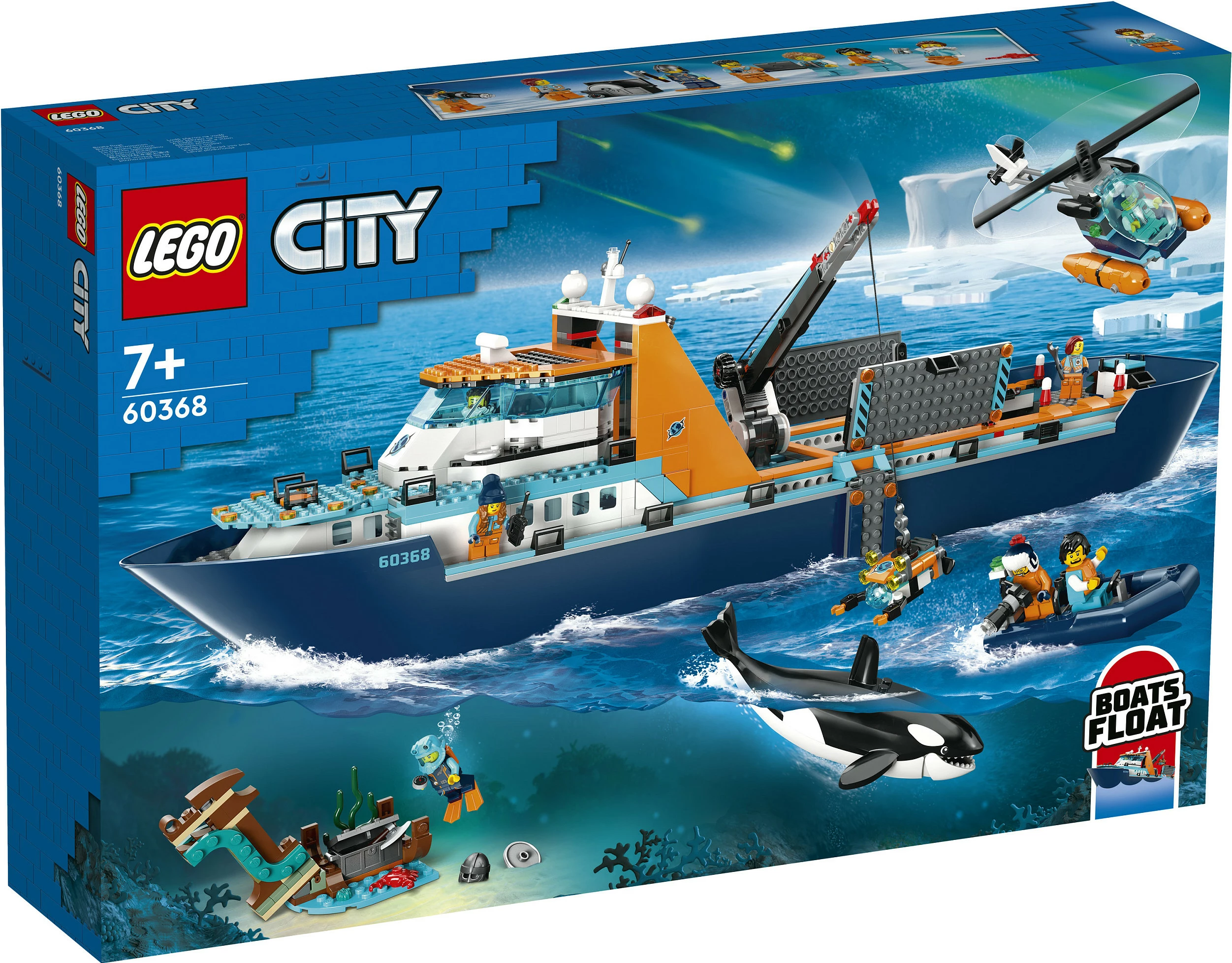 Set ndërtimi LEGO Arctic Explorer Ship, 815 pjesë, plastikë, shumëngjyrësh