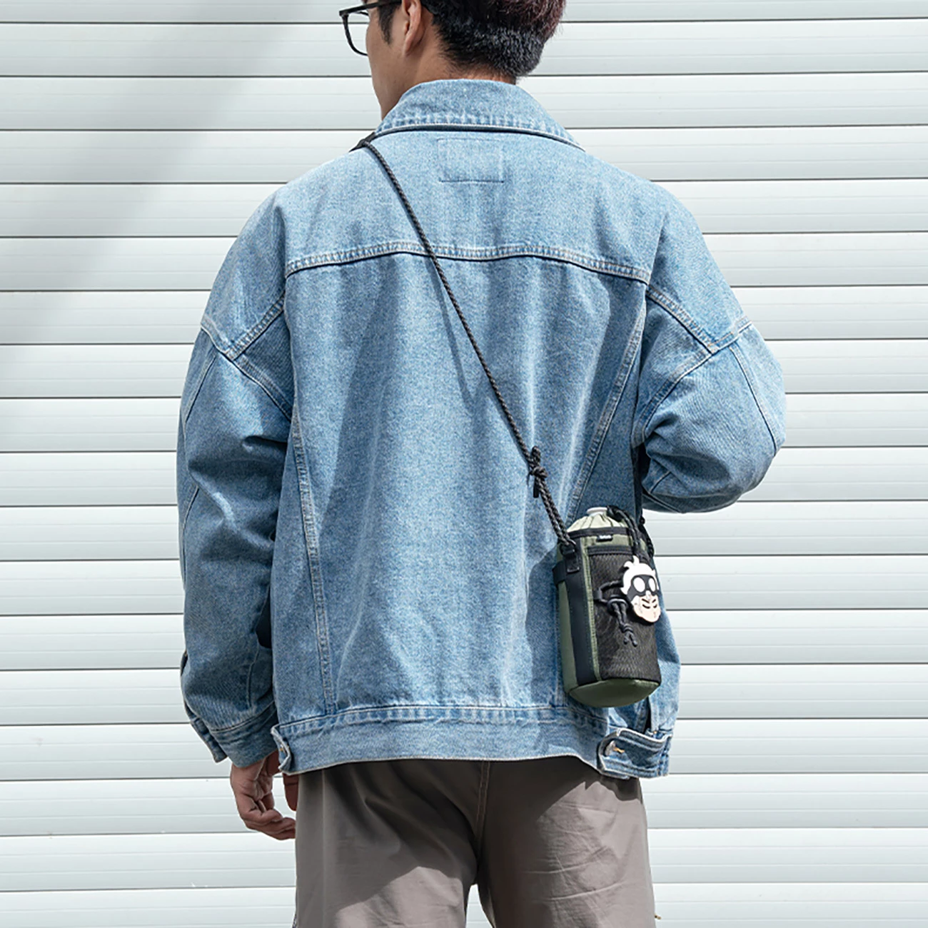 Çantë shishe Rockbros 3011006501 me rrip supi, 1L, e gjelbër