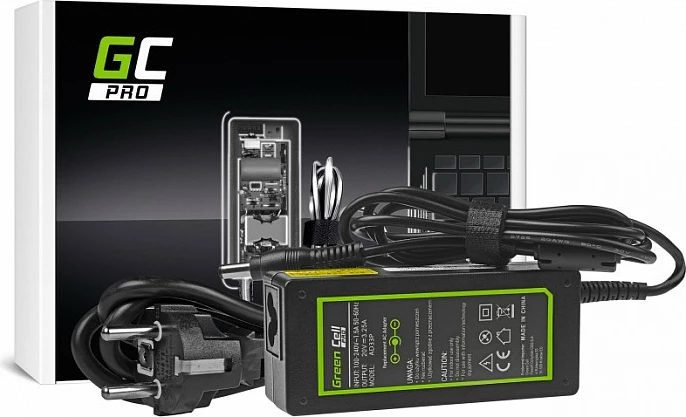 Karikues laptopi Green Cell PRO 65W, 20V 3.25A, për Lenovo IdeaPad/B560/B570/G530/G550/G560/G575/G580/G585/Z560/Z570/P580, i zi