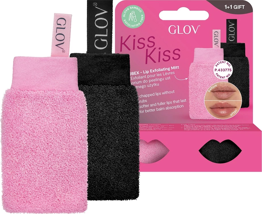 Set për peeling buzësh Glov Kiss&Kiss për femra 2 copë