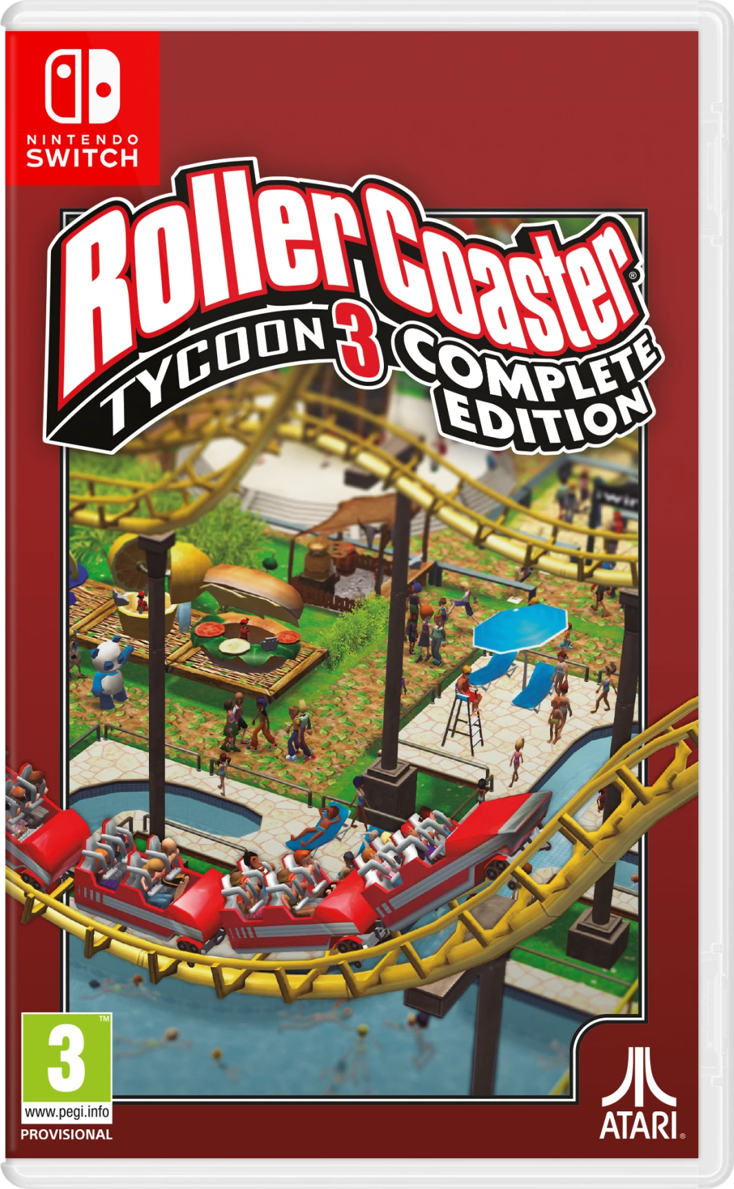 Video lojë Atari RollerCoaster Tycoon 3 Complete Edition për Nintendo Switch, PEGI 3