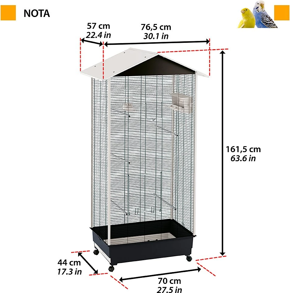 Kafaz për zogj Ferplast Nota, 161.5 cm