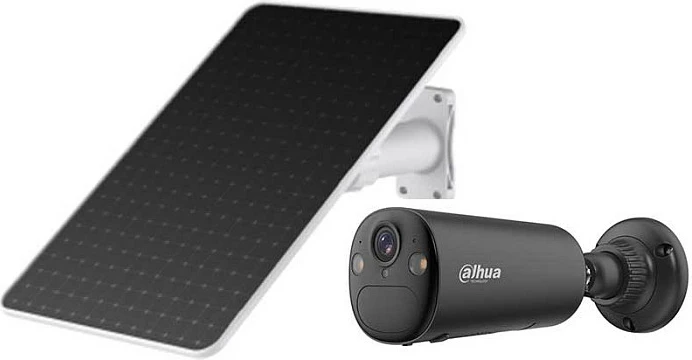 Kamerë sigurie IP Dahua APOLLO Bullet C1, 4MP, 4G LTE, bateri + panel solar, microSD 128GB, IP66, e zezë