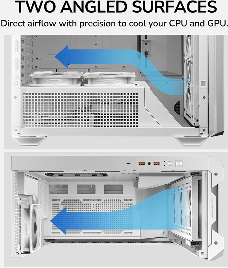 Kasë COUGAR MX600 Full Tower, RGB, e bardhë