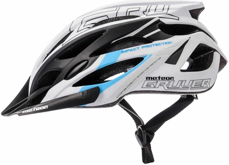 Helmetë për bicikletë Meteor Gruver, unisex, të bardhë