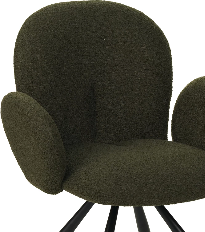 Karrige Garzele Inart, material teddy, këmbë metalike, 68x66x82.5cm