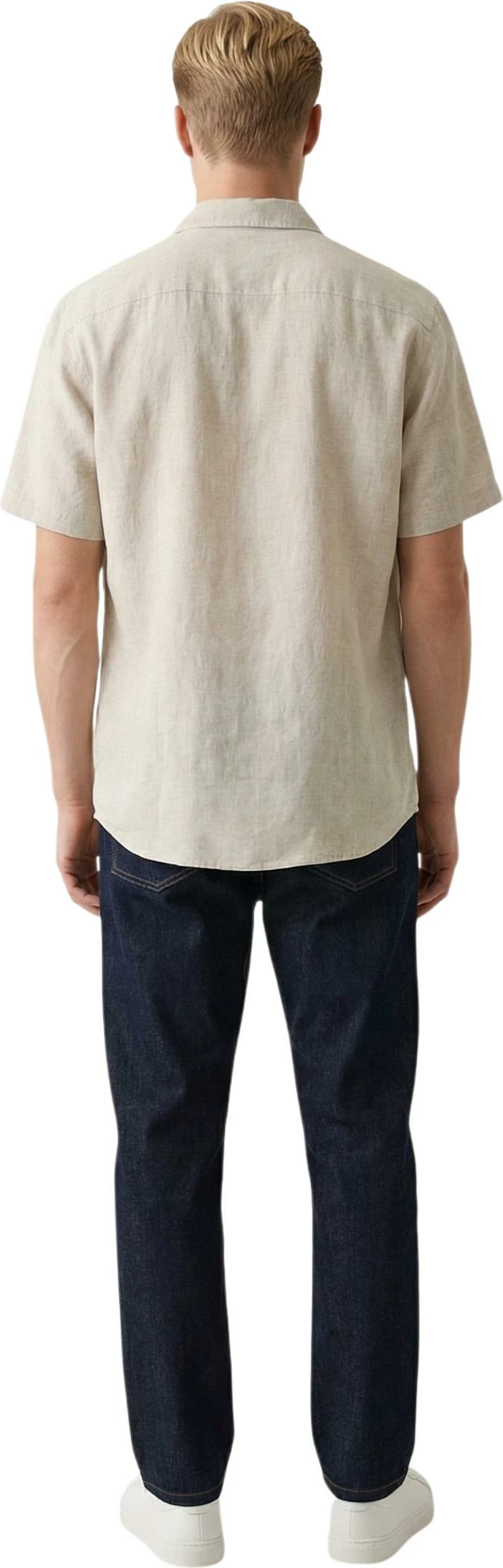 Këmishë me mëngë të shkurta për meshkuj Gianni Lupo GL7658S-S26, bezhë [Madhësia: XXXL]