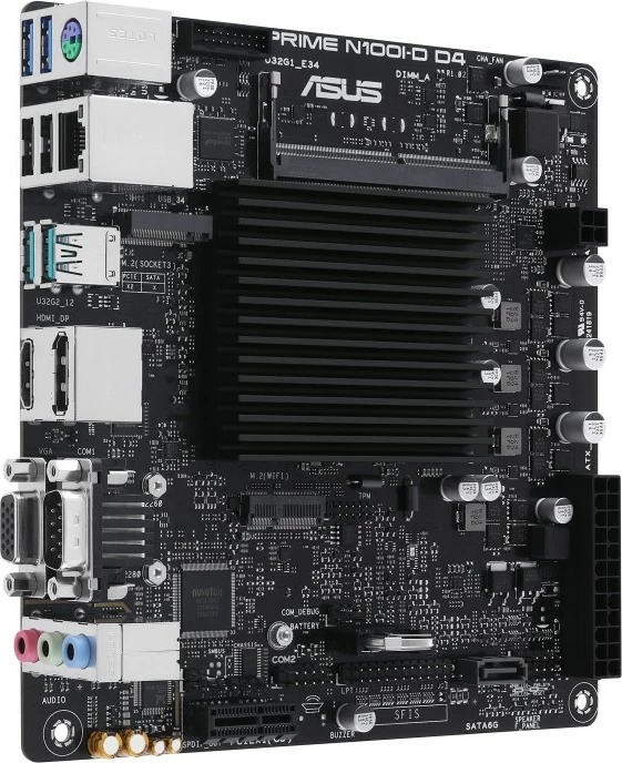 Pllakë amë ASUS PRIME N100I-D D4, Intel, N100, 16 GB, DDR4-SDRAM
