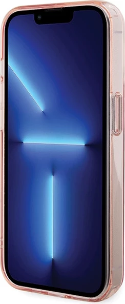 Mbështjellës Karl Lagerfeld KLHMP15LHMRSKCP për iPhone 15 Pro 6.1", me unazë Ring Stand, MagSafe, rozë