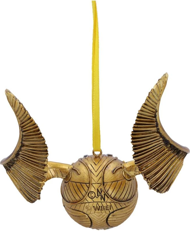 Ornament varës NEMESIS NOW Harry Potter Golden Snitch, resin, i pikturuar me dorë, i licencuar zyrtarisht, ngjyrë ari
