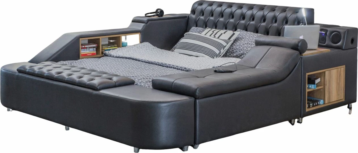 Krevat dopio, ngjyrë e zezë, Skye Decor Dorwell Smart