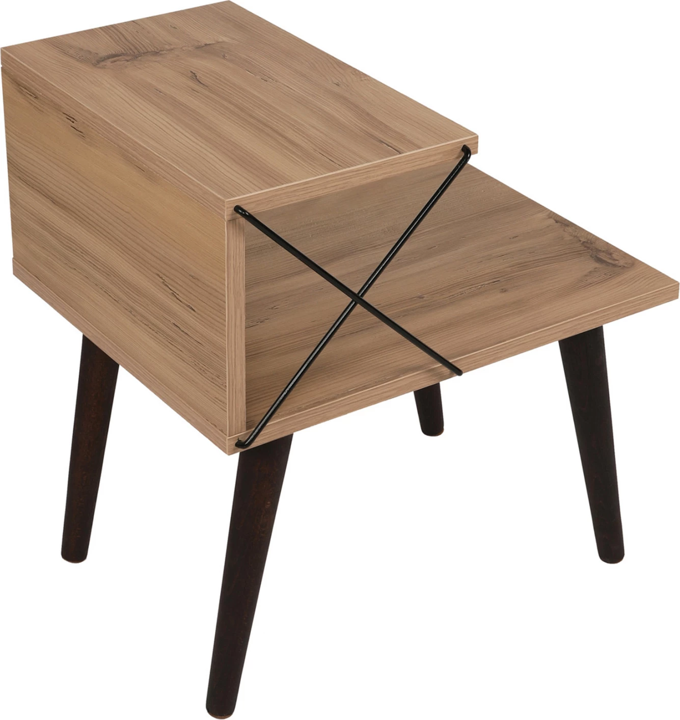 Tavolinë anësore/Natë, melaminë, ngjyrë natyrale, 50x40x55H cm, FH9434.01