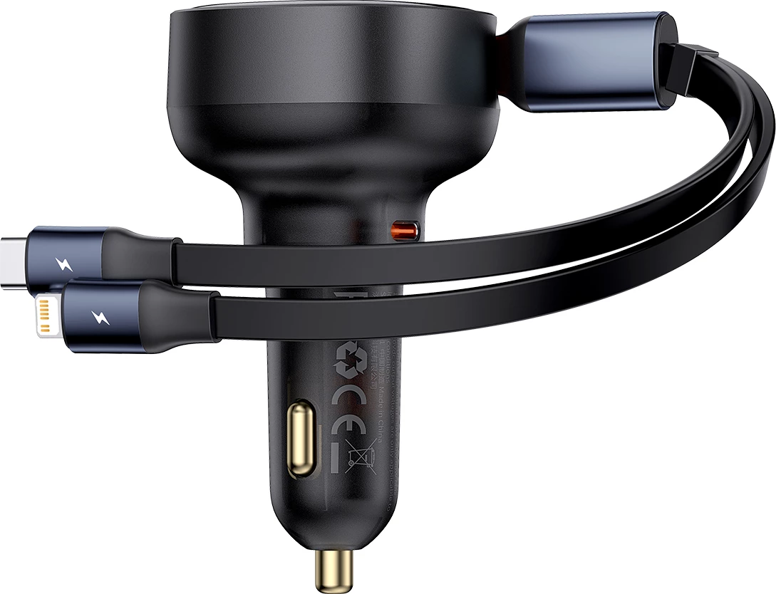 Karikues veture Baseus Enjoyment, 60W, me kabllo USB-C/Lightning, i zi